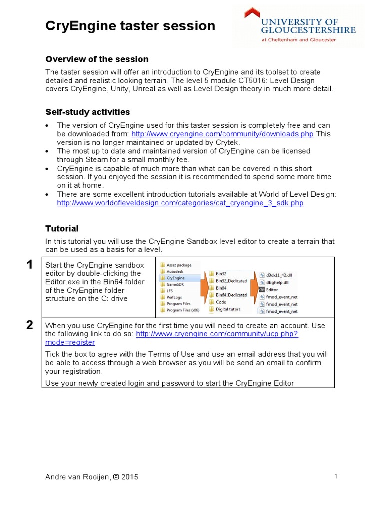 Intro to CryEngine Sandbox Editor | PDF | Computing | Software