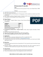 Important Points From XI CET Circular Dated 19th July (Circular SB-Exam-2-4181)