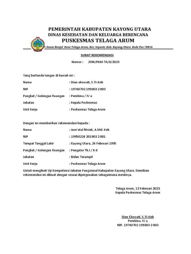 Rekomendasi Uji Kompetensi Bidan | PDF