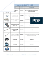 Ecom b+ Parts List