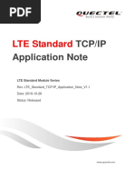 Quectel LTE Standard TCP (IP) Application Note V1.1