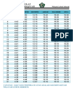 Jadwal Waktu Solat Asli