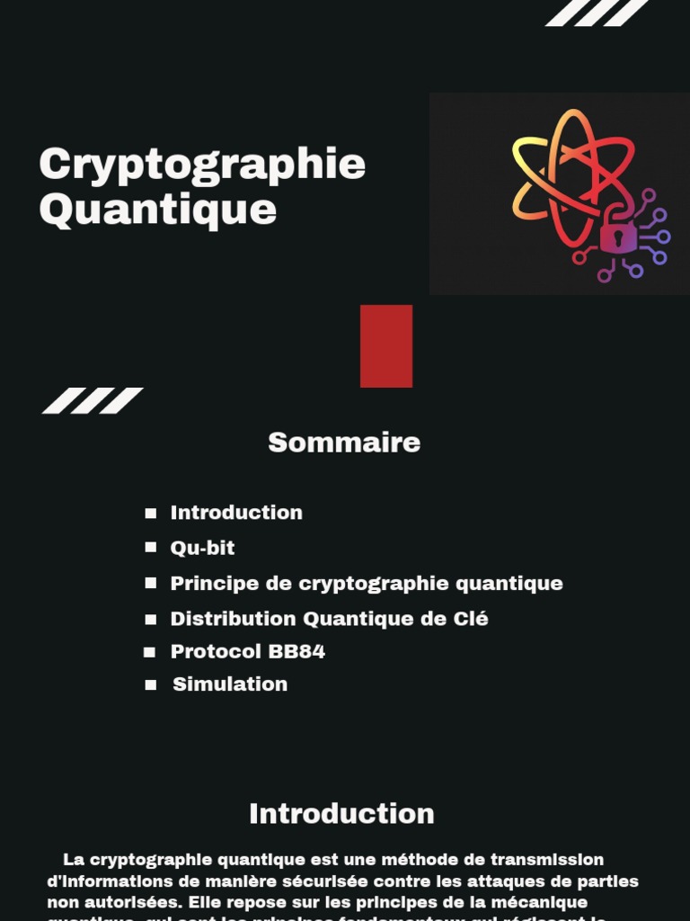 Cryptographie Quantique et QKD | PDF | Méthodes et références pédagogiques