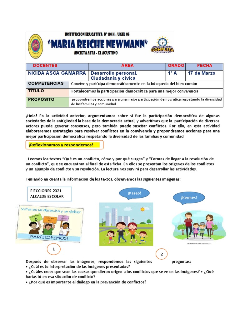 Sesion de DPCC 1ºa | PDF
