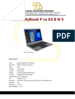 Axioo MyBook P ro K3 8 N 5