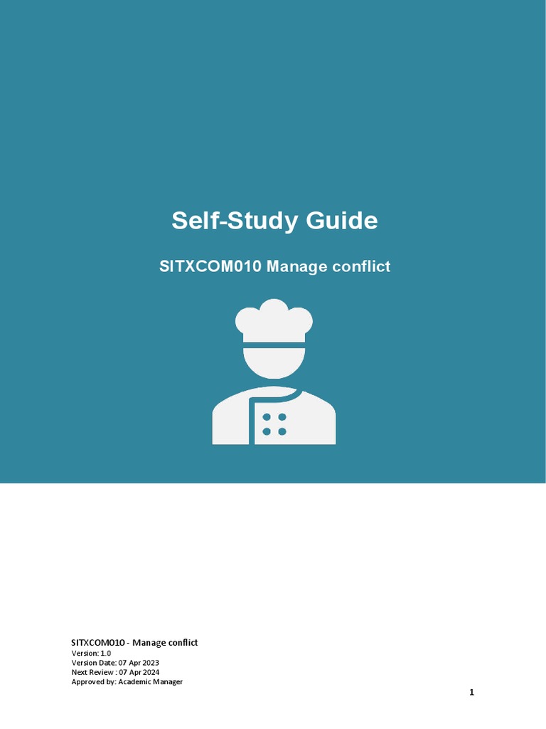 SITXCOM010 Self-Study Guide | PDF | Education Theory | Cognitive Science
