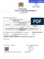 Attestation Taxe Professionnelle