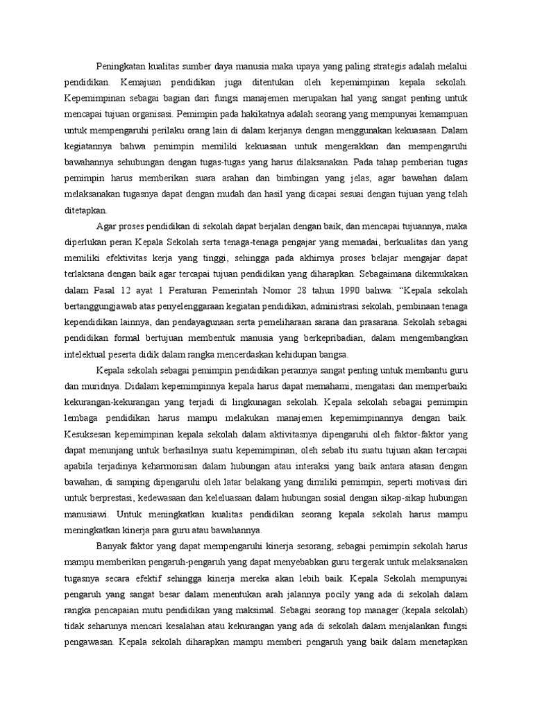 Peran Lembaga Pendidikan dalam Meningkatkan Kualitas Sumber Daya Manusia