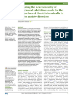 Extending The Neurocircuitry of Behavioural Inhibition. A Role For The Bed Nucleus of The Stria Terminalis in Risk For Anxiety Disorders