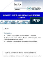 Unidade 1 - Limite. Conceitos, Propriedades e Exemplos