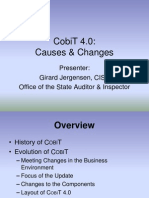 CobiT 4.0: Causes & Changes