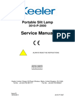 Keeler Portable Slit Lamp - Service Manual
