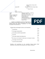 SURAT PERMOHONAN REKOMENDASI Ijin Praktek PPNI