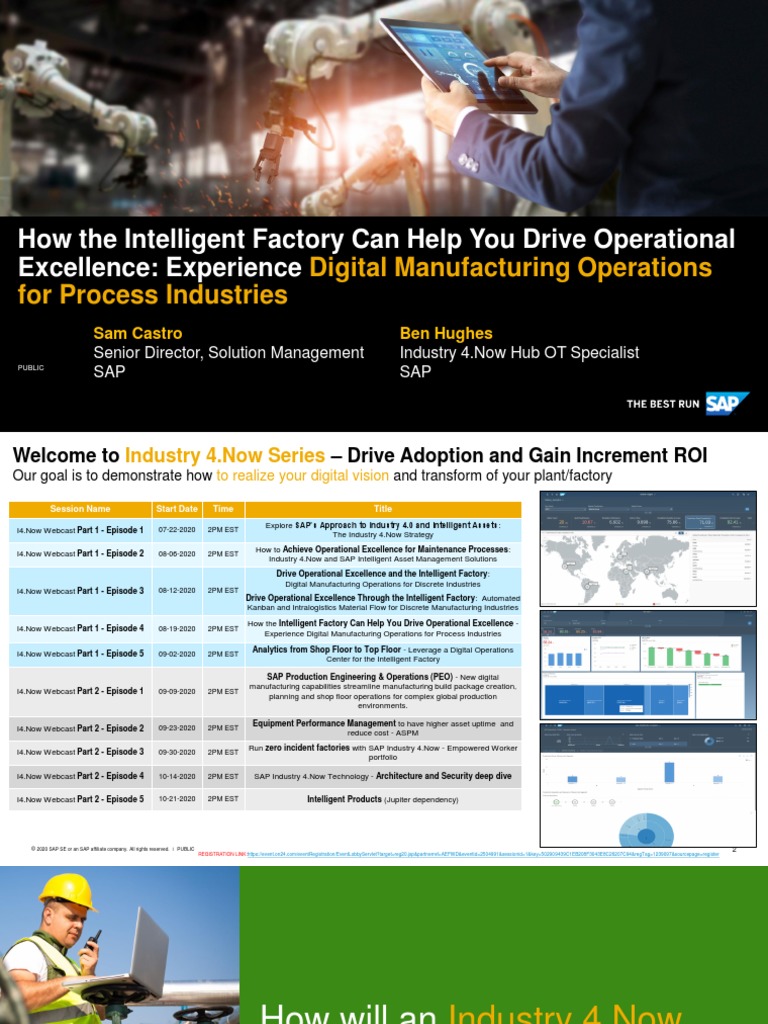 Digital Manufacturing Operations 4 Process Industry Pdf