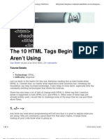 The 10 HTML Tags Beginners Aren't Using