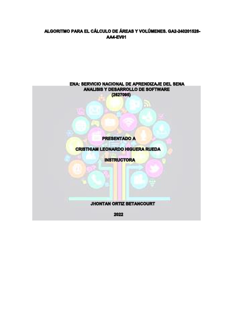 Algoritmo para El Cálculo de Áreas y Volúmenes. Ga2-240201528-Aa4-Ev01 ...