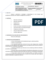 POP - UBCME.051 Desmontagem e Desinfecção Da SO Após Atendimento À Paciente Com Suspeita Ou Diagnóstico de COVID-19