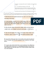 Maths WS - Application of Derivatives