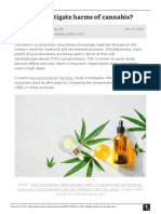 Does CBD Mitigate Harms of Cannabis