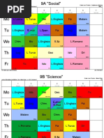 3 Sept Schedule Classes