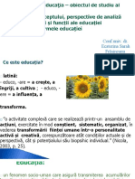 Tema 2.educatia - Perspective - Caracteristici - Functii - Factori - Forme