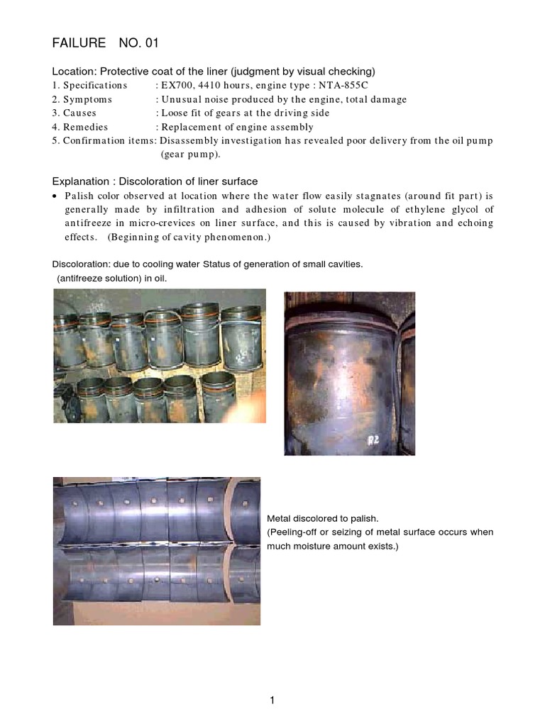 Engine Failures 98 | PDF | Piston | Lubricant