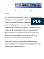 Student Success Key Performance Indicators Overview Handout