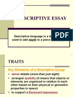 Descriptive Essay Explanation