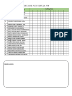 Lista de Asistencia 3er Trimestre