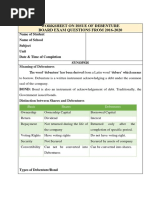 Worksheet On Issue of Debenture - Board Questions