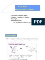 Drude Model For Dielectric Constant of Metals