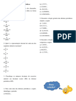 Atividade - Dízimas Periódicas