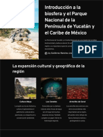 Introduccion A La Biosfera y El Parque Nacional de La Peninsula de Yucatan y El Caribe de Mexico