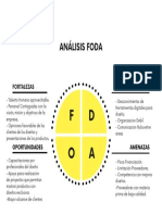 Gráfico Análisis FODA DAFO Moderno Amarillo