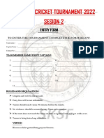 SKSF Cricket Tournament 2022 PDF Last Done
