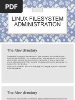 Linux Filesystem Administration