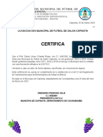 Certifica C I On