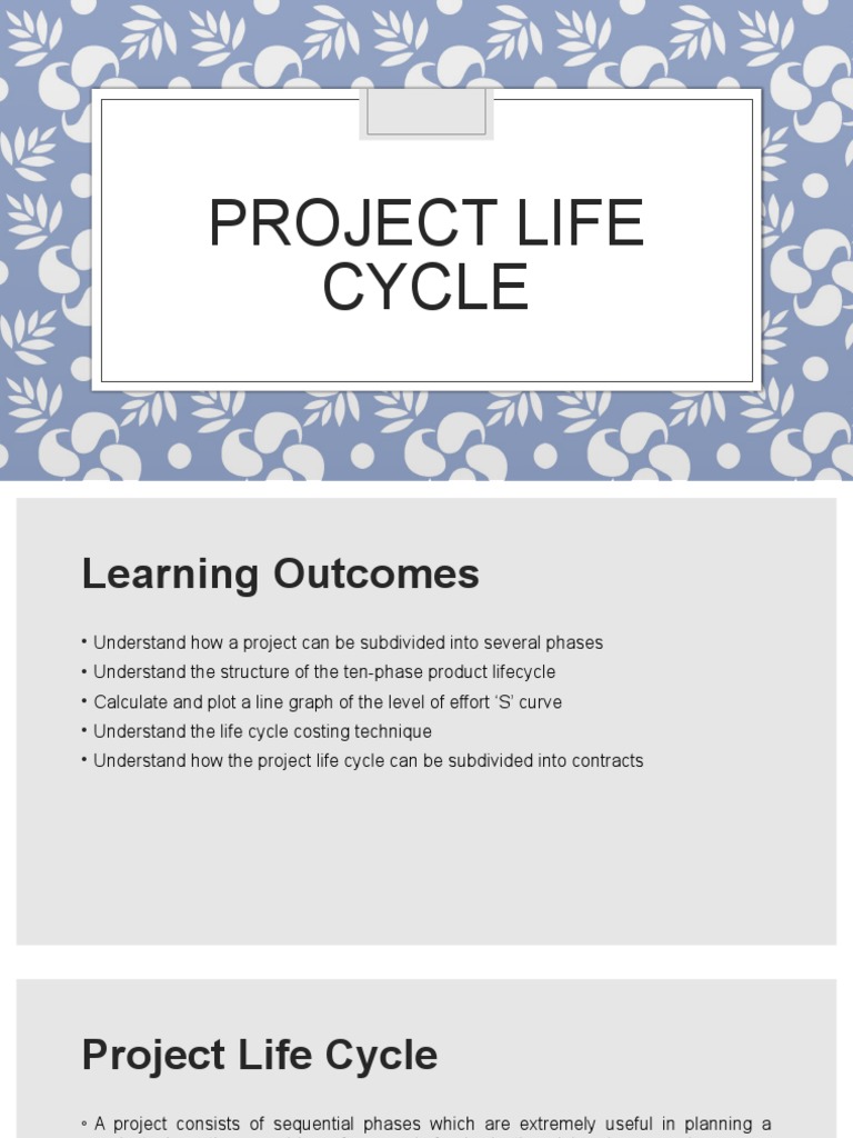 Understanding the Project Life Cycle | PDF | Project Management | Life ...