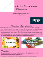 Composição Dos Seres Vivos - Vitaminas