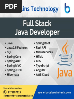 1.1 Java Full Stack - ByteBrains Technology