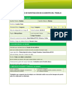 Formulario Investigacion Accidentes Trabajo