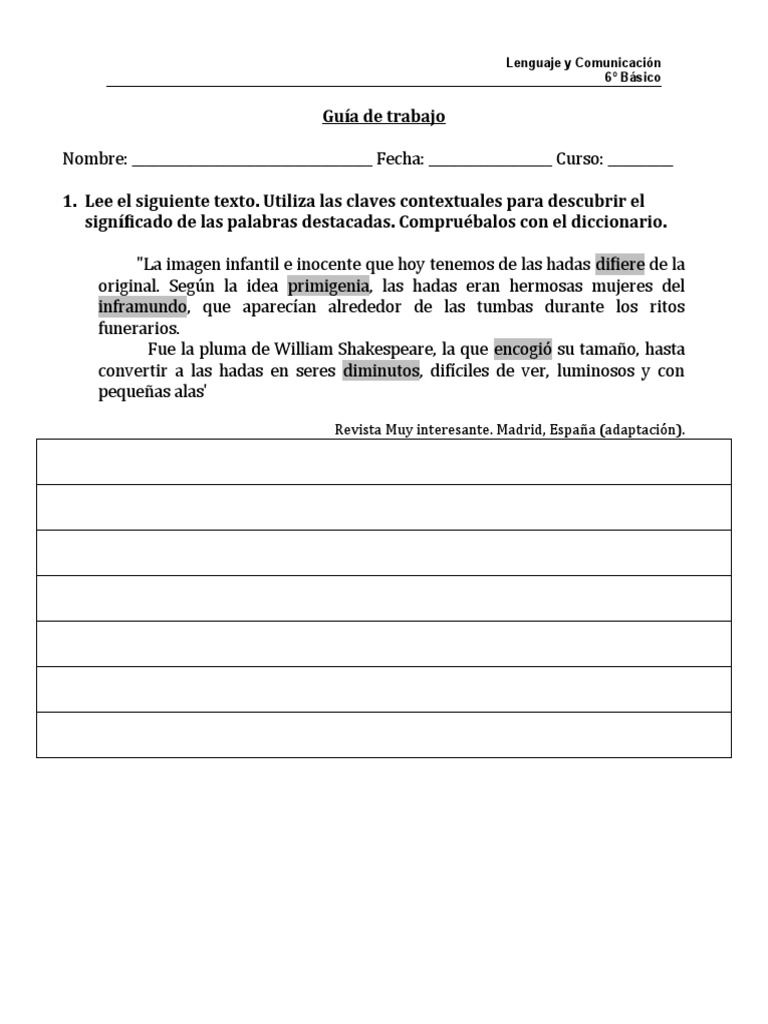 Guía claves contextuales 6º PDF