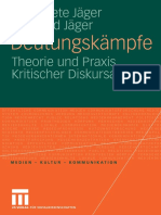 Margarete Jäger, Siegfried Jäger (Auth.) - Deutungskämpfe - Theorie Und Praxis Kritischer Diskursanalyse-Vs Verlag Für Sozialwissenschaften (2007)
