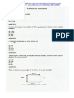 Avaliação - Matemática