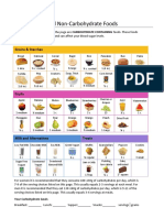 Carbohydrate Non Carbohydrate Foods 2018