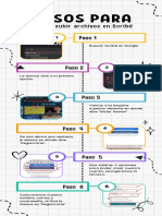 Infografia Scribd "Pasos para Crear Una Cuenta"