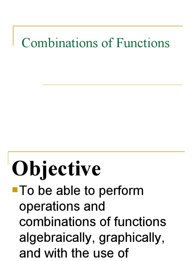 Lesson 3b combinations of functions pdf function mathematics