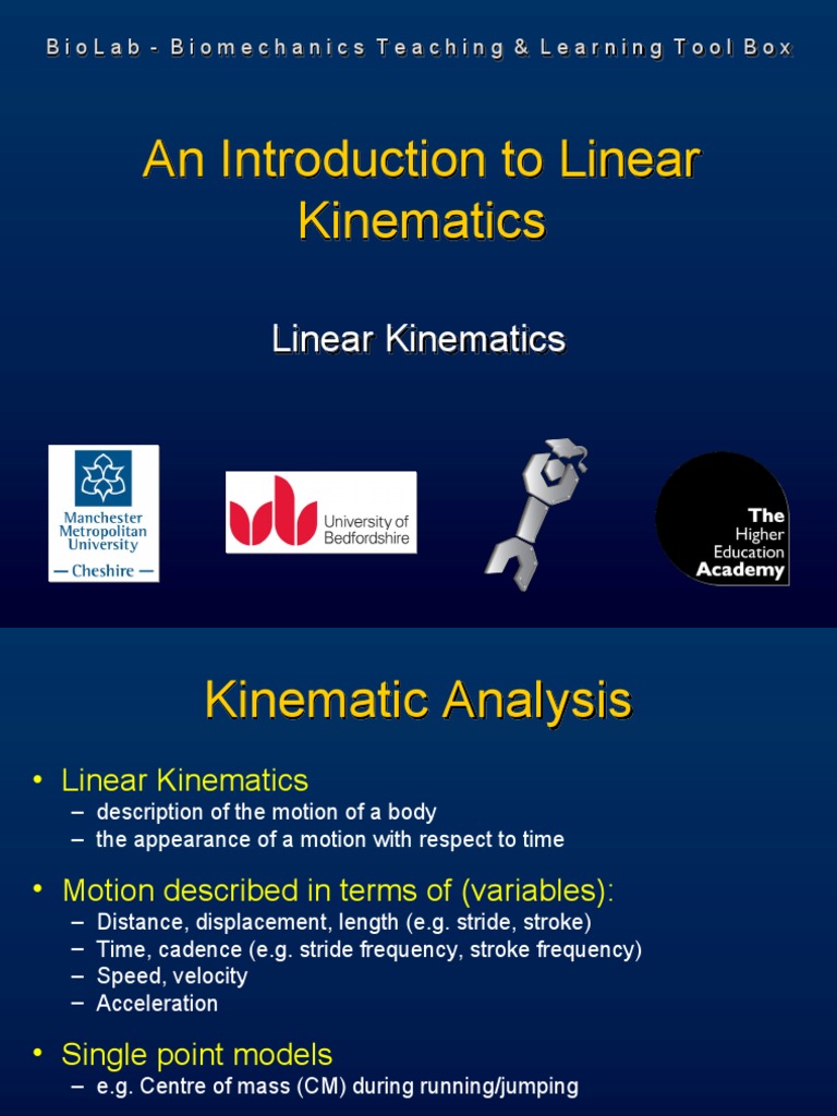 Introduction to Linear Kinematics PDF