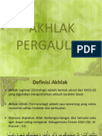 Akhlak Pergaulan