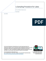 Water Chemistry Sampling Procedure For Lakes